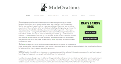 Desktop Screenshot of muleorations.com