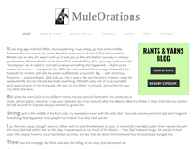 Tablet Screenshot of muleorations.com